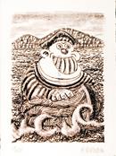 Atelier BORDAS, Le Marin pecheur en brun