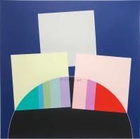 serigrafia originale numerata datata e firmata. - tiratura: 50. - su carta Rosaspina Fabriano 70 x 70 cm. -  riferimenti: Edizioni Rainbow Studio f.22 Palazzolo (Bs)