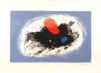 original hand signed lithography. - limited edition to: 35. - on C_M_ Fabriano paper size 49,8 x 69 cm. (19.61x27.17 inches). - (plate 35 x 69 cm.) (13.78x27.17 inches). -  references: "Un cavallino come logo", Giovanni Bianchi, Ed.Cavallino Venezia and Archivio eredi Edmondo Bacci