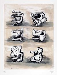 Henry MOORE, six sculptural motives