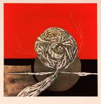 Luciano GASPARI, Germinazione su fondo rosso