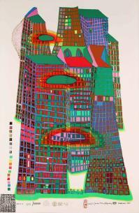 Friedensreich HUNDERTWASSER, Good Morning City--Bleeding Town