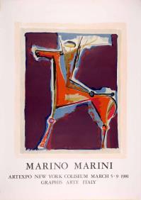 Marino MARINI, Arciere blu