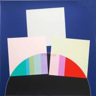 original signed silkscreen. - limited edition to: 50. - on paper  Rosaspina Fabriano 70 x 70 cm (27.56x27.56 inches). -  references: Edizioni Rainbow Studio f.22 Palazzolo (Bs)