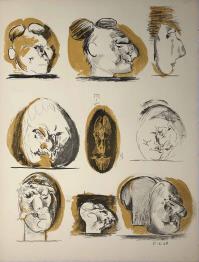 Graham SUTHERLAND, Sheet of studies