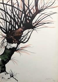 Carlo MATTIOLI, Gli alberi V (dalla cartella acquarellata)