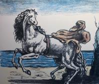 Giorgio DE CHIRICO, Cavallo con manto