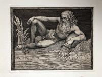 original signed  etching "bon a tirer ". - limited edition to: 99. - on paper  24 x 34 cm (9.45x13.39 inches). - (plate 17,5 x 22,5 cm) (6.89x8.86 inches). -  Catalogo Giuliano Allegri La Bezuga 1975-2000, Firenze n. 4/a