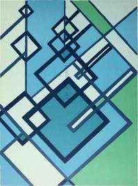 Mario RADICE, Composizione Astratta in blue e verde