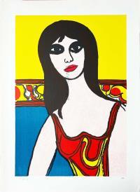 original signed lithography. - limited edition to: 125 + XXV. - on paper  Magnani di Pescia cotton 70 x 50 cm (27.56x19.69 inches)