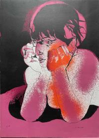 original signed lithography. - limited edition to: 100. - on paper  Fabriano 50 x 70 cm (19.69x27.56 inches)