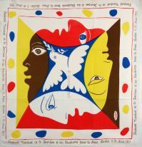 Pablo PICASSO, Foulard Pour le Festival de la Jeunesse Berlin
