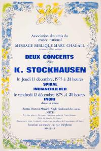 Marc CHAGALL, Deux concerts avec K. Stockhausen