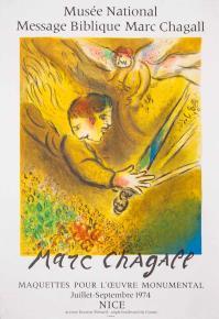 Marc CHAGALL, Message Biblique. L’ange du jugement. Maquette pour l'œuvre monumental. Musee National, Nice