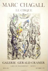 Marc CHAGALL, Le cirque Galerie Gerald Cramer, Genève