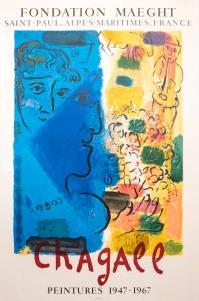 Marc CHAGALL, Le profile bleu Fondation Maeght Saint Paul