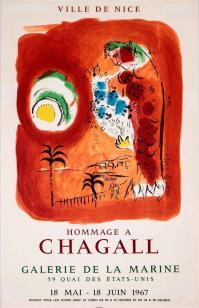 Marc CHAGALL, La sirene rouge Galerie de la Marine, Nice