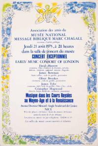 Marc CHAGALL, Concert Exceptionnel, Nice