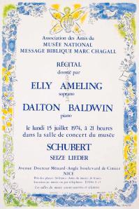 Marc CHAGALL, Ameling - Baldwin, Schubert Seize Lieder