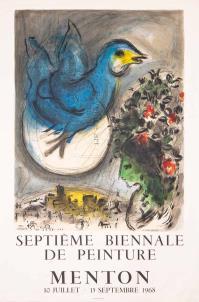 Marc CHAGALL, L’oiseau bleu - Menton