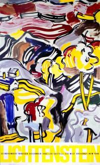 Roy LICHTENSTEIN, Landscape with red sky