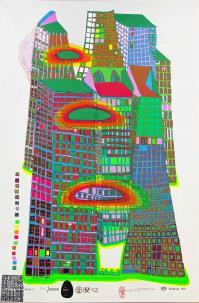 Friedensreich HUNDERTWASSER, Good Morning City--Bleeding Town