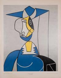 Roy LICHTENSTEIN, Femme Au Chapeau