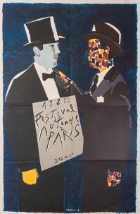 Litografia . - Su carta 119,5 x 79,3 cm