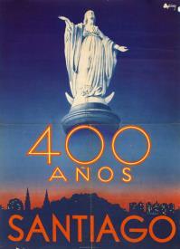 Artista  SCONOSCIUTO, Santiago de Chile. 400 años