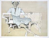 Karl PLATTNER, Frau af der bank - Donna sulla panchina