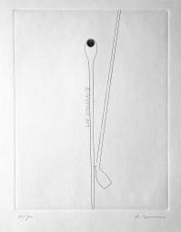 acquaforte originale firmata. - tiratura: 70. - su carta Magnani di Pescia 65,5 x 46,5 cm. - (lastra 32,5 x 25 cm). -  Sono stati inoltre tirati otto esemplari fuori commercio segnati da A/H a H/H: i primi cinque destinati all'Autore, i rimanenti agli archivi del Museo d'Arte Contemporanea di Firenze, della Calcografia Nazionale di Roma, del MOMA di New York. Dalla cartella "Cinquanta incisioni originali di maestri italiani"