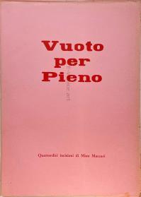 Mino MACCARI, VUOTO PER PIENO